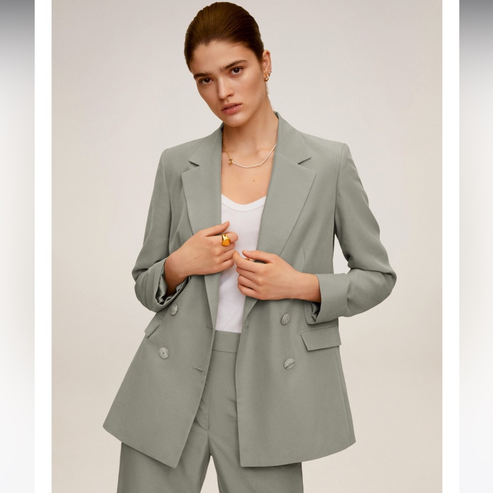 Mango Women's Double Breasted Blazer- Size 4